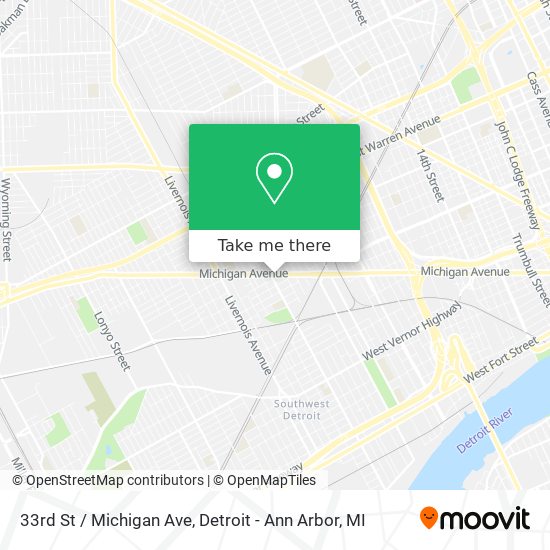 33rd St / Michigan Ave map