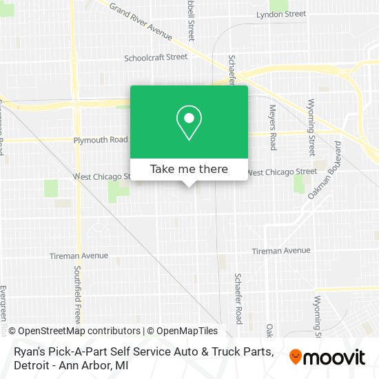 Mapa de Ryan's Pick-A-Part Self Service Auto & Truck Parts