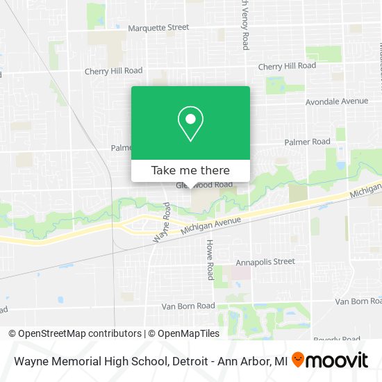 Wayne Memorial High School map