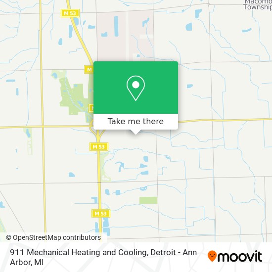 911 Mechanical Heating and Cooling map