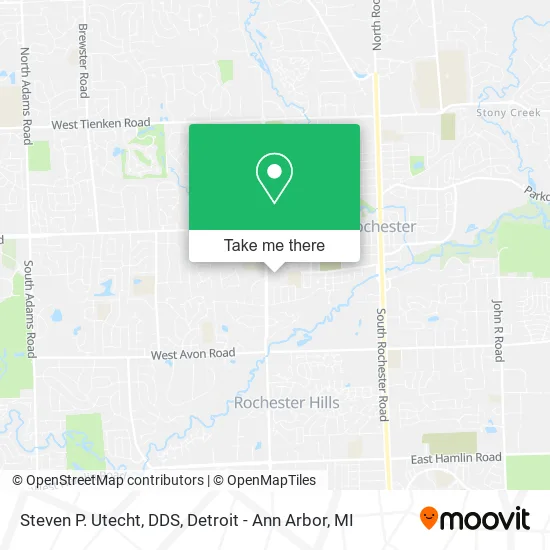 Steven P. Utecht, DDS map