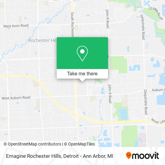 Emagine Rochester Hills map