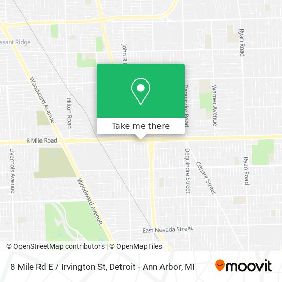 8 Mile Rd E / Irvington St map
