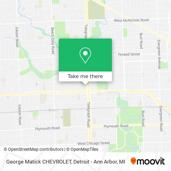 Mapa de George Matick CHEVROLET