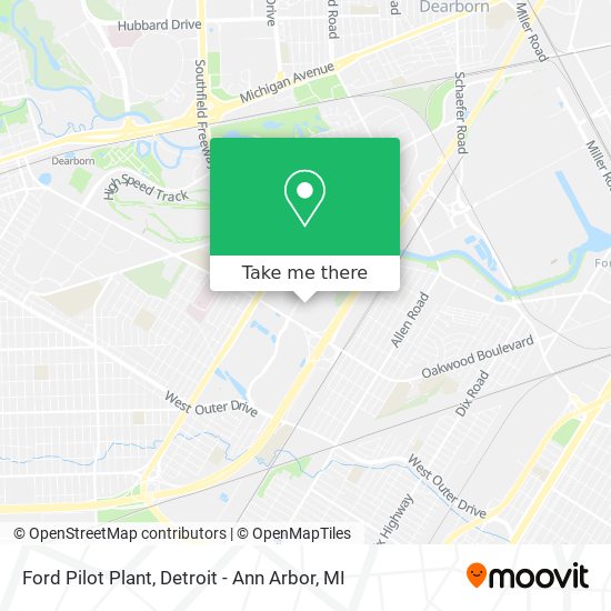 Mapa de Ford Pilot Plant