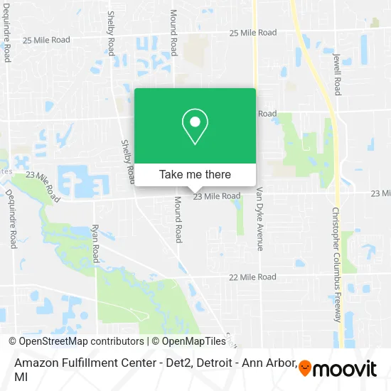 Mapa de Amazon Fulfillment Center - Det2