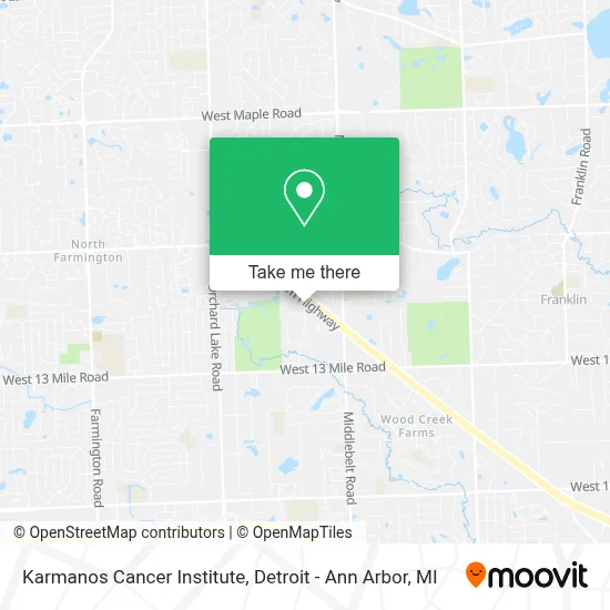 Karmanos Cancer Institute map