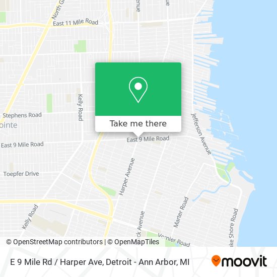 E 9 Mile Rd / Harper Ave map