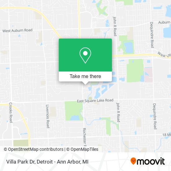 Mapa de Villa Park Dr