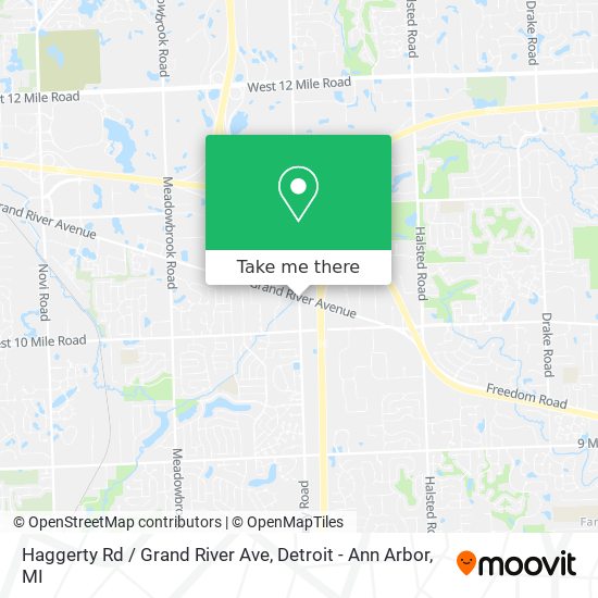Haggerty Rd / Grand River Ave map