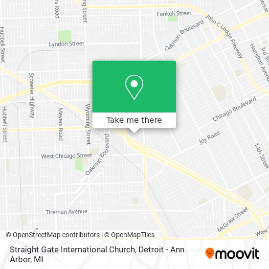 Straight Gate International Church map