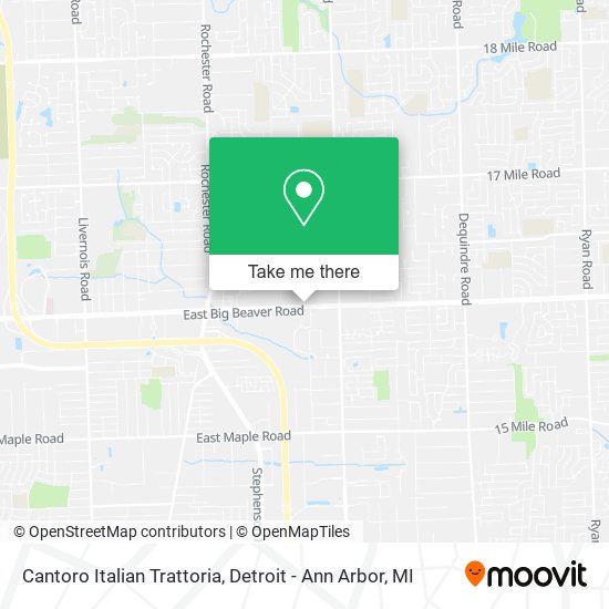 Mapa de Cantoro Italian Trattoria