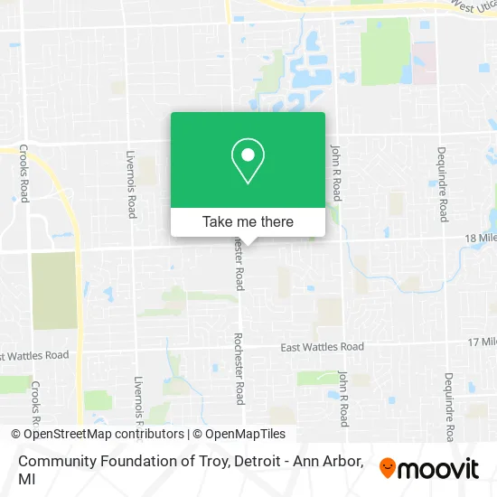 Community Foundation of Troy map