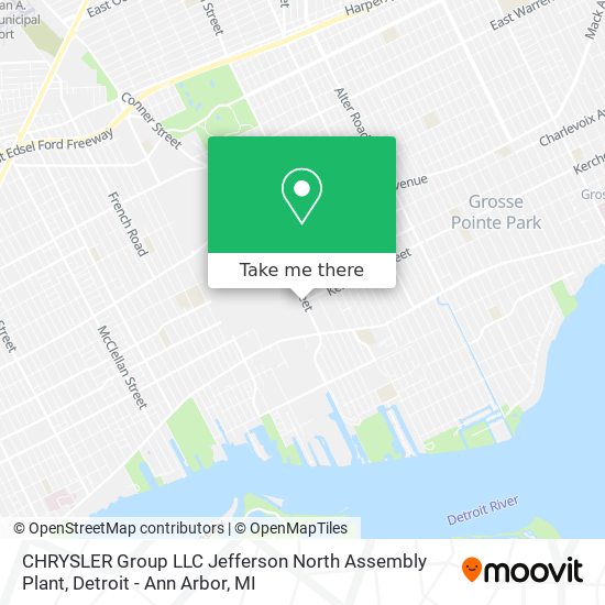 Mapa de CHRYSLER Group LLC Jefferson North Assembly Plant