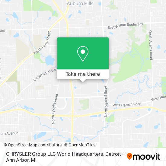 CHRYSLER Group LLC World Headquarters map