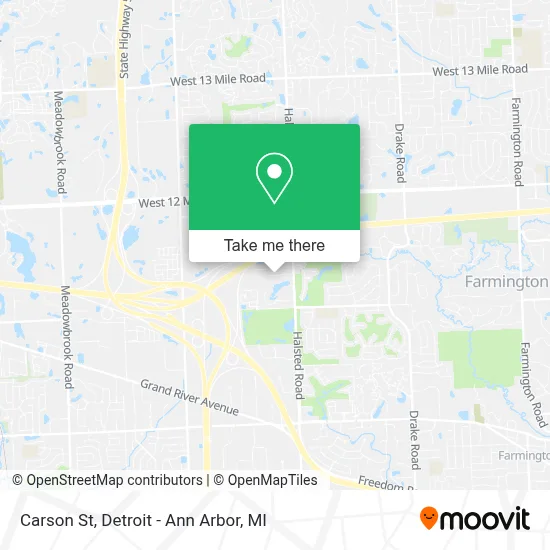Carson St map