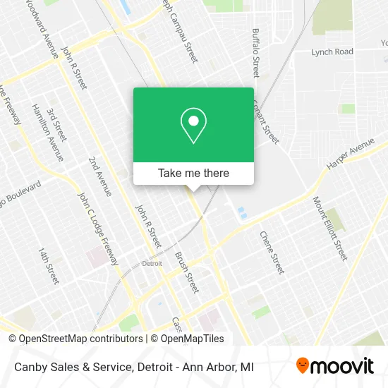 Canby Sales & Service map