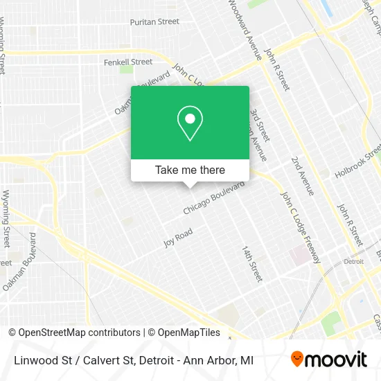Mapa de Linwood St / Calvert St