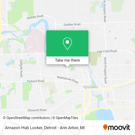 Mapa de Amazon Hub Locker