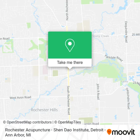 Rochester Acupuncture - Shen Dao Institute map
