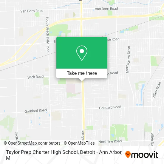 Taylor Prep Charter High School map