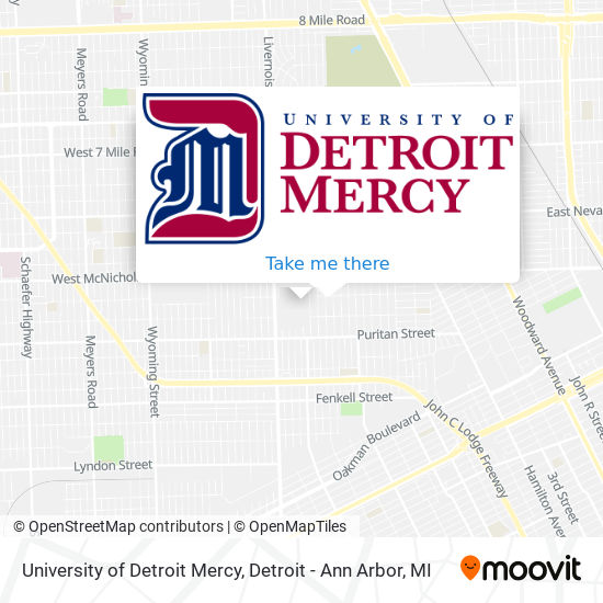 University of Detroit Mercy map