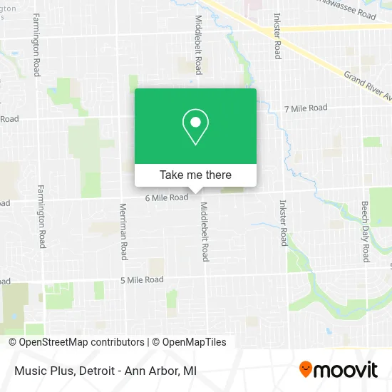 Music Plus map