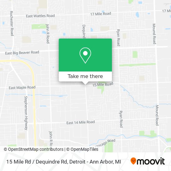 15 Mile Rd / Dequindre Rd map