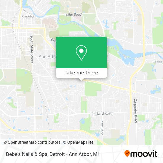 How To Get To Bebe S Nails Spa In Detroit Ann Arbor Mi By Bus