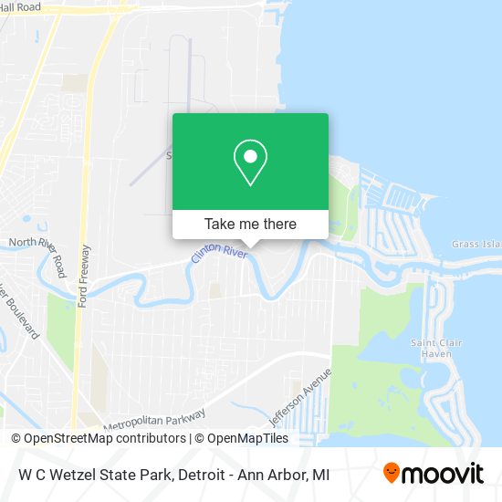 W C Wetzel State Park map