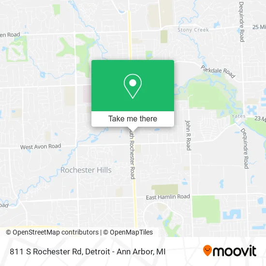 Mapa de 811 S Rochester Rd