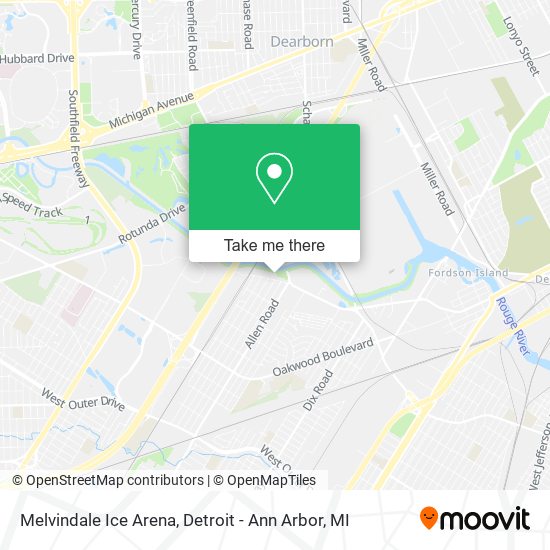 Mapa de Melvindale Ice Arena