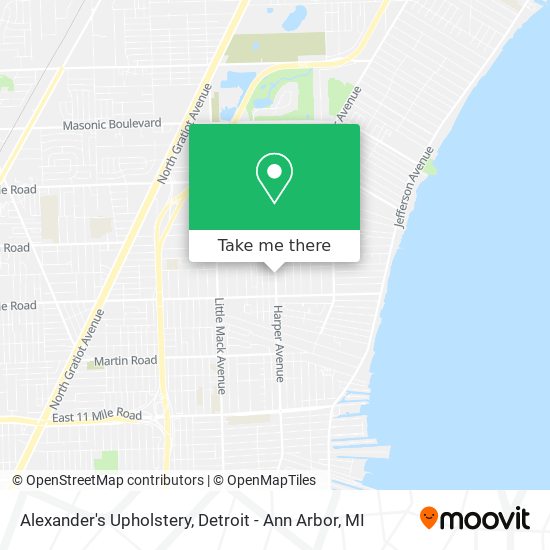 Alexander's Upholstery map