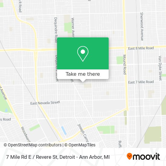 Mapa de 7 Mile Rd E / Revere St