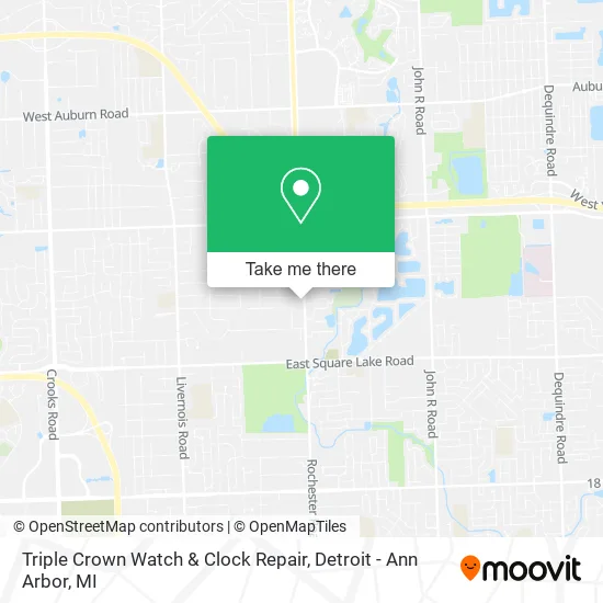 Triple Crown Watch & Clock Repair map