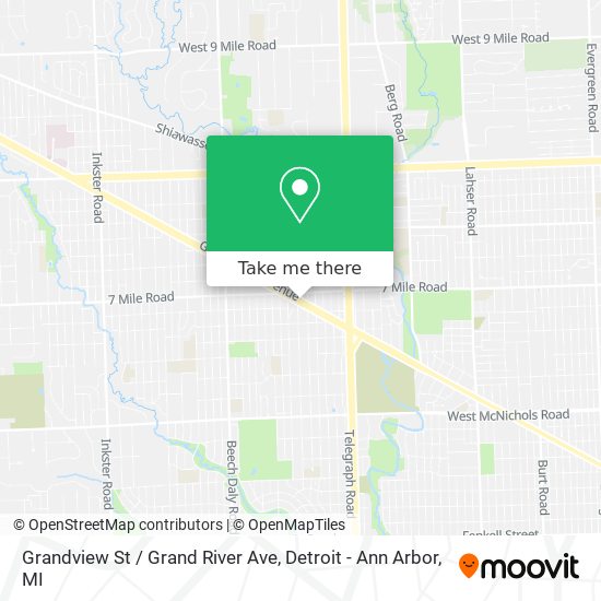 Mapa de Grandview St / Grand River Ave