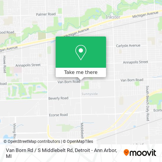 Mapa de Van Born Rd / S Middlebelt Rd