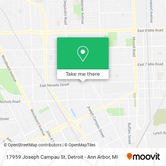 Mapa de 17959 Joseph Campau St