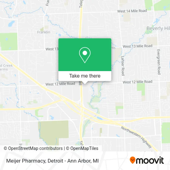 Meijer Pharmacy map