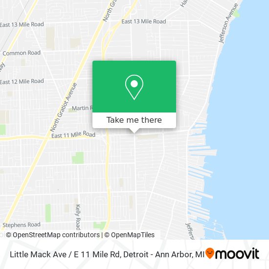Mapa de Little Mack Ave / E 11 Mile Rd