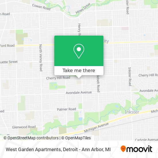 Mapa de West Garden Apartments