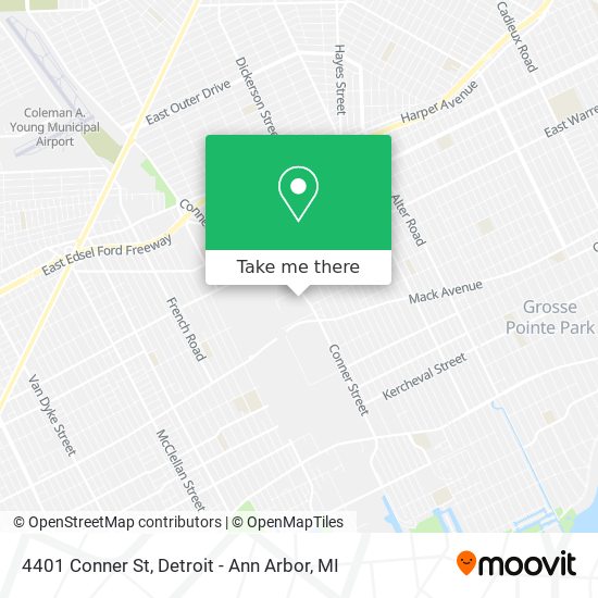 Mapa de 4401 Conner St