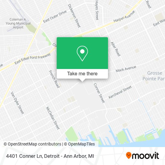 Mapa de 4401 Conner Ln