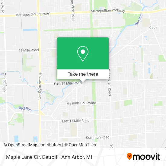 Maple Lane Cir map