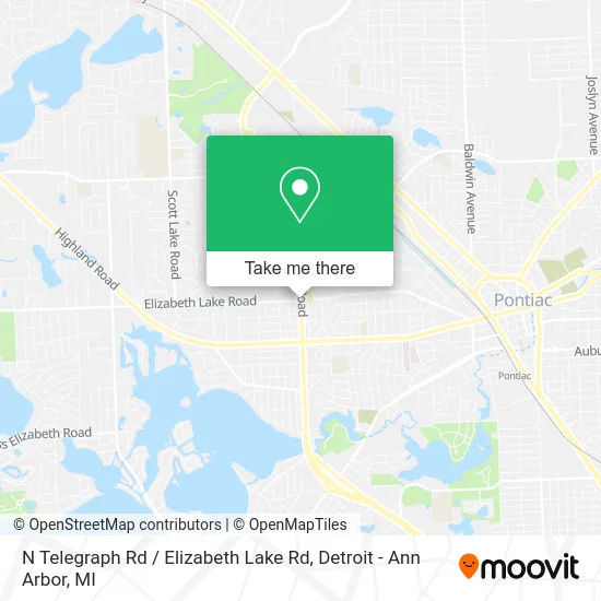 N Telegraph Rd / Elizabeth Lake Rd map