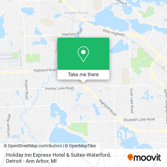 Holiday Inn Express Hotel & Suites-Waterford map