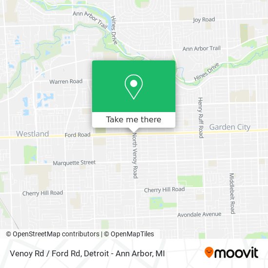 Venoy Rd / Ford Rd map