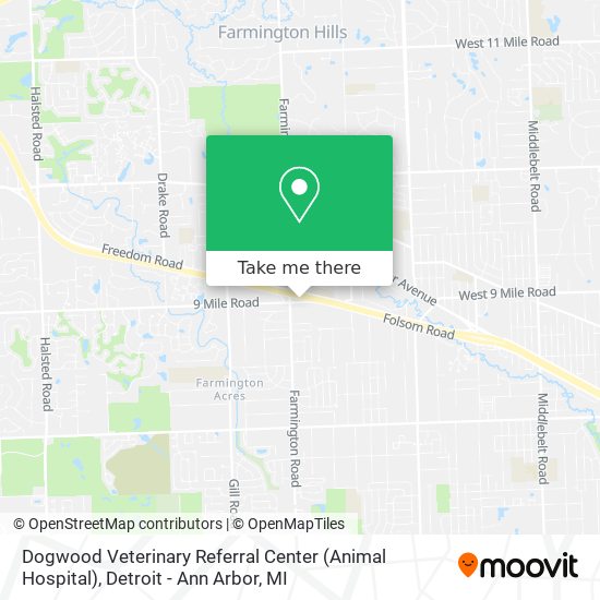 How to get to Dogwood Veterinary Referral Center (Animal Hospital) in  Detroit - Ann Arbor, MI by Bus?