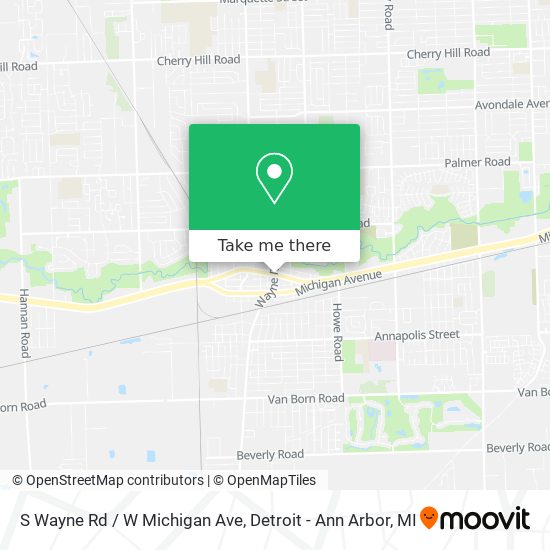 S Wayne Rd / W Michigan Ave map
