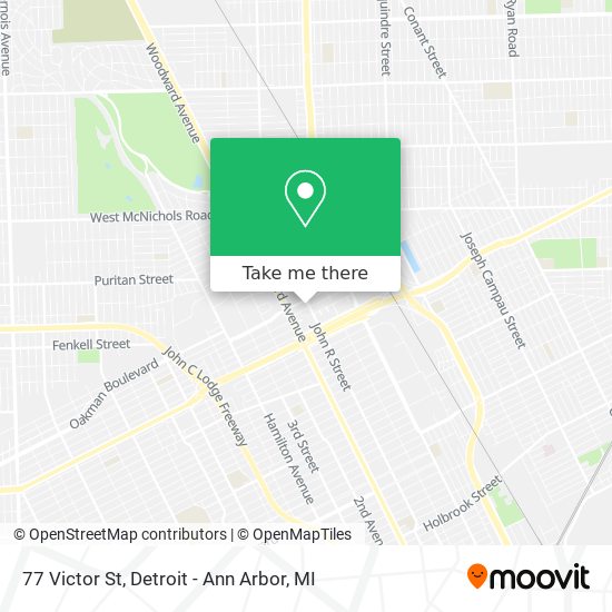 Mapa de 77 Victor St